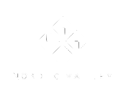Geometric logo featuring a cross design and "NORDIC VALLEY" text