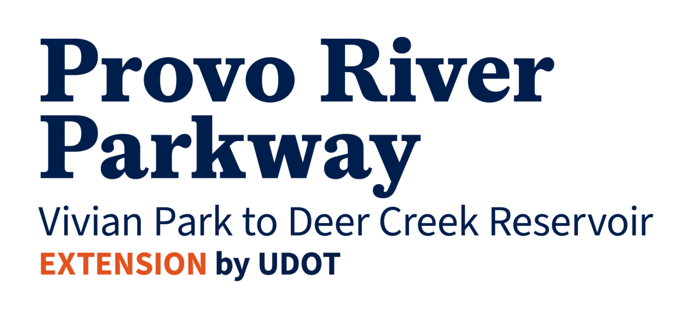 Logo for Provo River Parkway Vivian Park to Deer Creek Reservoir Extension by UDOT.