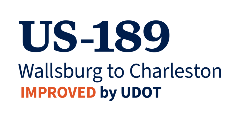Logo for US-189 Wallsburg to Charleston Improved by UDOT.